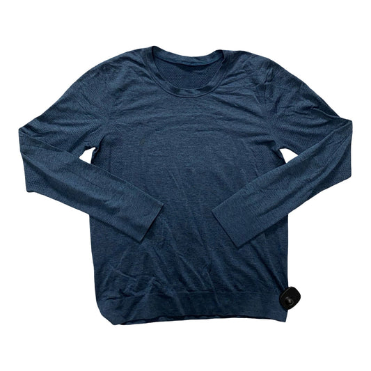 Athletic Top Ls Collar By Lululemon In Navy, Size:S