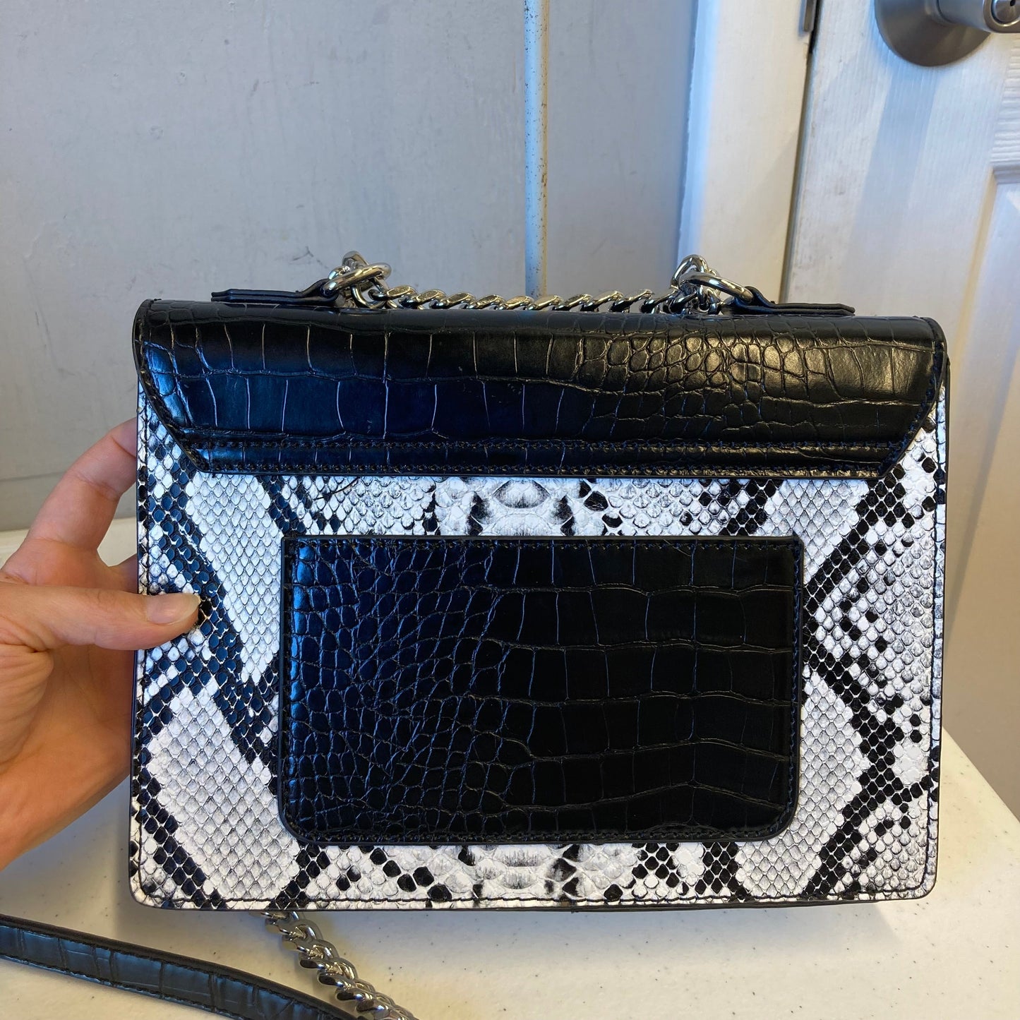 Crossbody By Aldo In Black & White, Size:Small