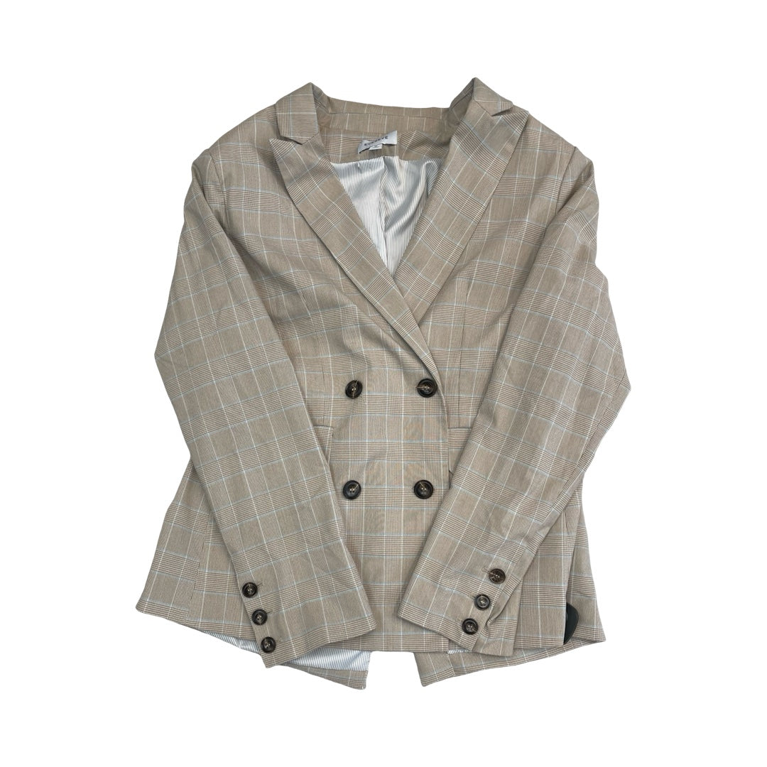 Blazer By Evereve In Blue & Brown, Size:M