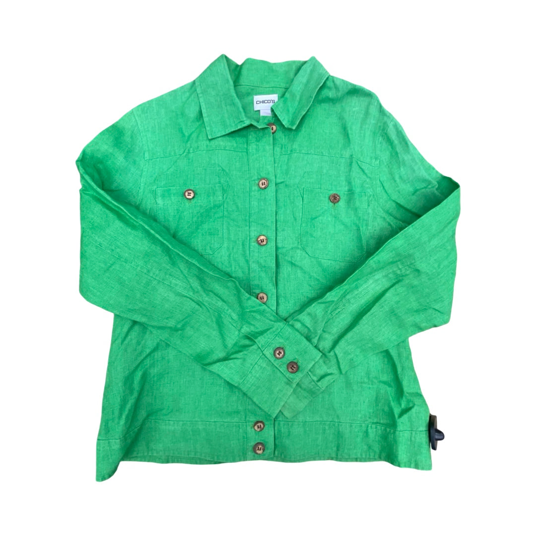 Top Ls By Chicos In Green, Size:M