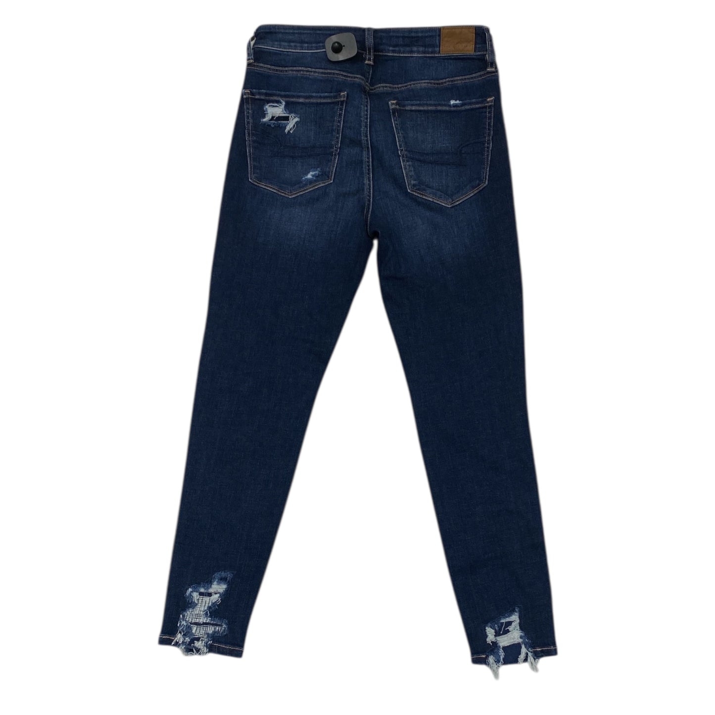 Jeans Cropped By American Eagle In Blue Denim, Size:8