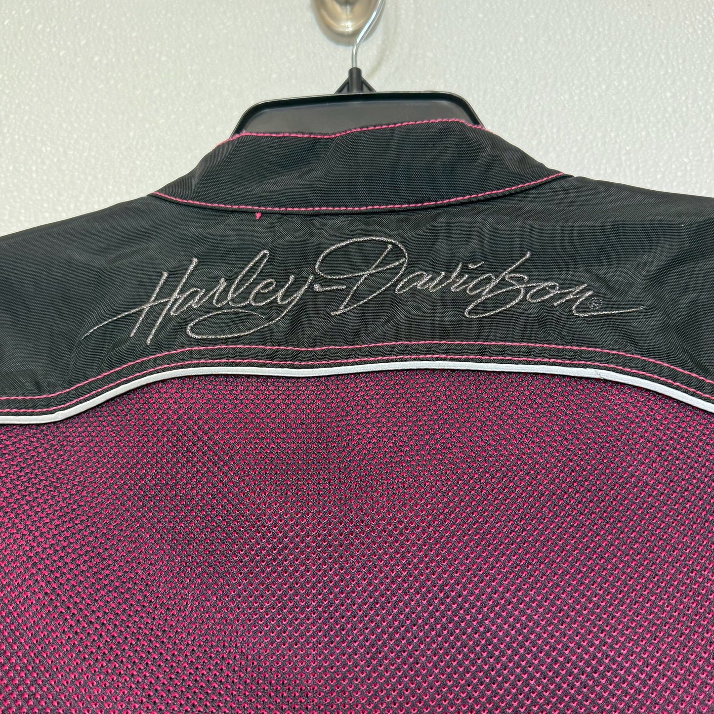 Jacket Other By Harley Davidson In Black & Pink, Size: L
