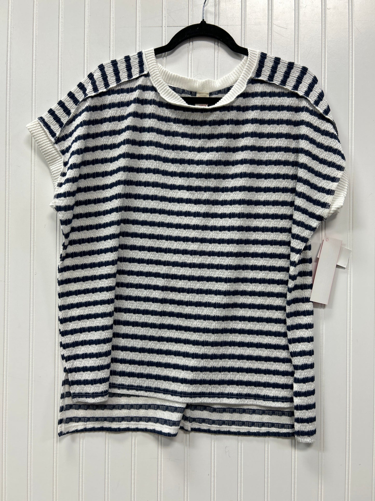 Sweater Ss By 7Th Ray In Blue & White, Size:Xl