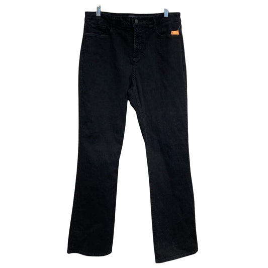 Jeans Boot Cut By Not Your Daughters Jeans In Black Denim, Size:16