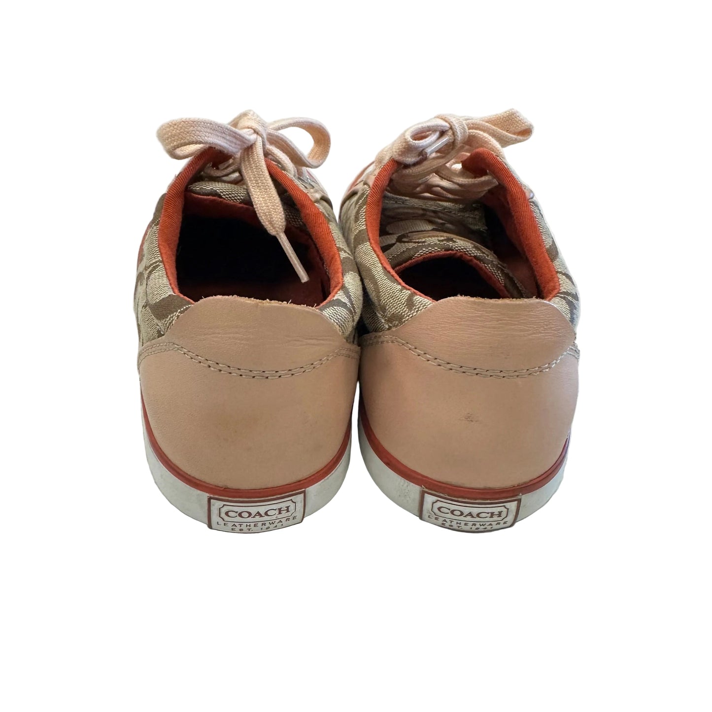 Shoes Designer By Coach In Brown & Tan, Size:7