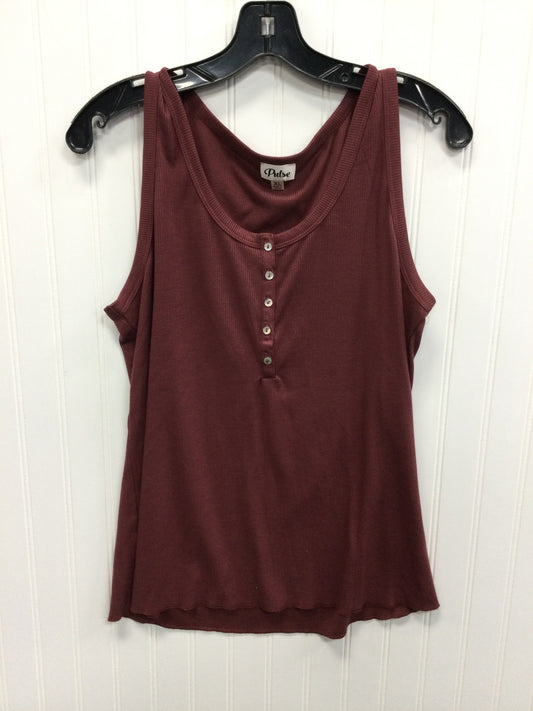 Tank Top By Pulse In Maroon, Size:Xl