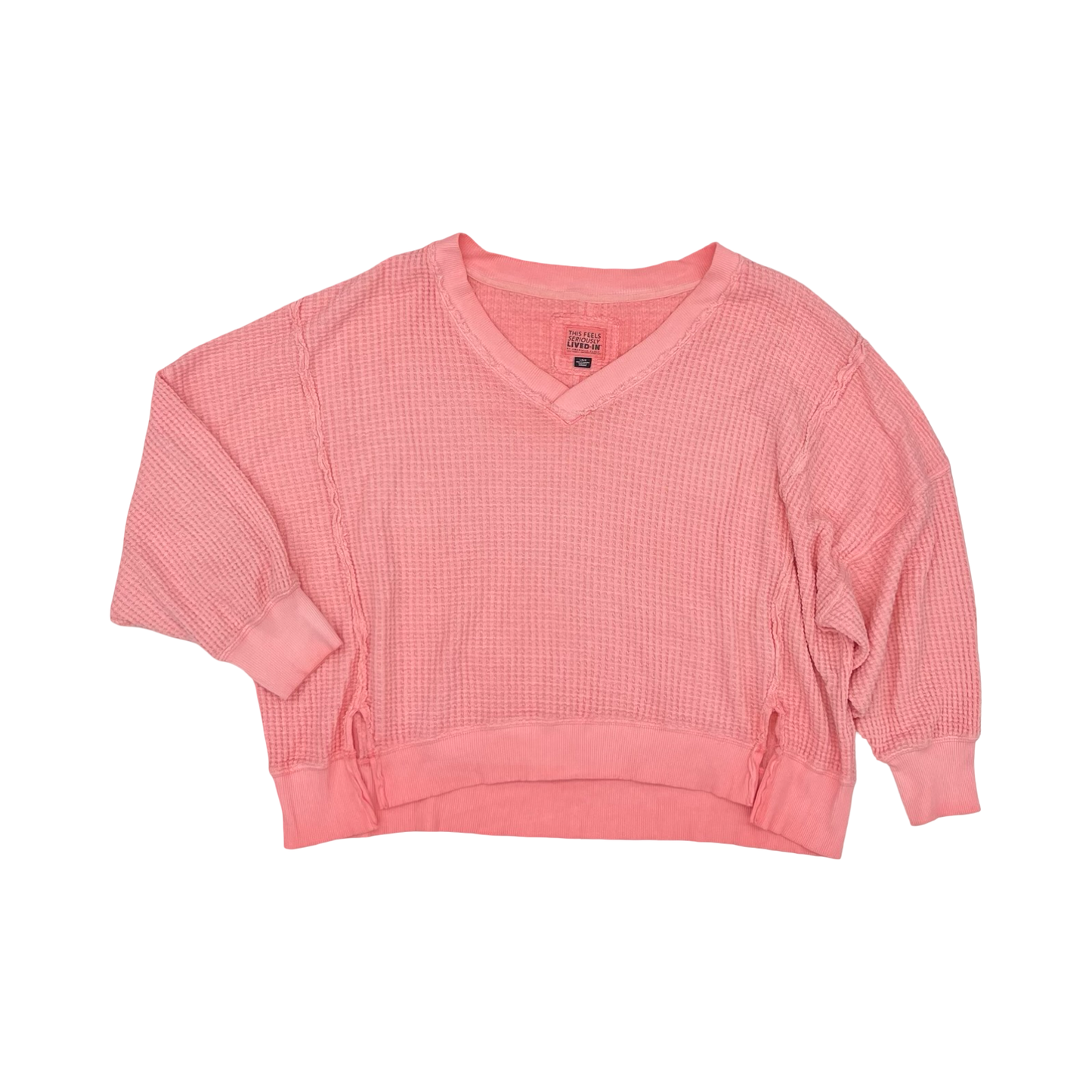 Top Ls By American Eagle In Orange, Size:L