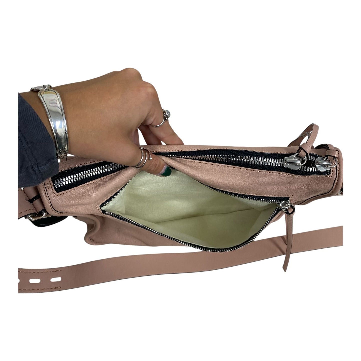 Handbag Leather By Rag And Bone In Pink, Size:Medium