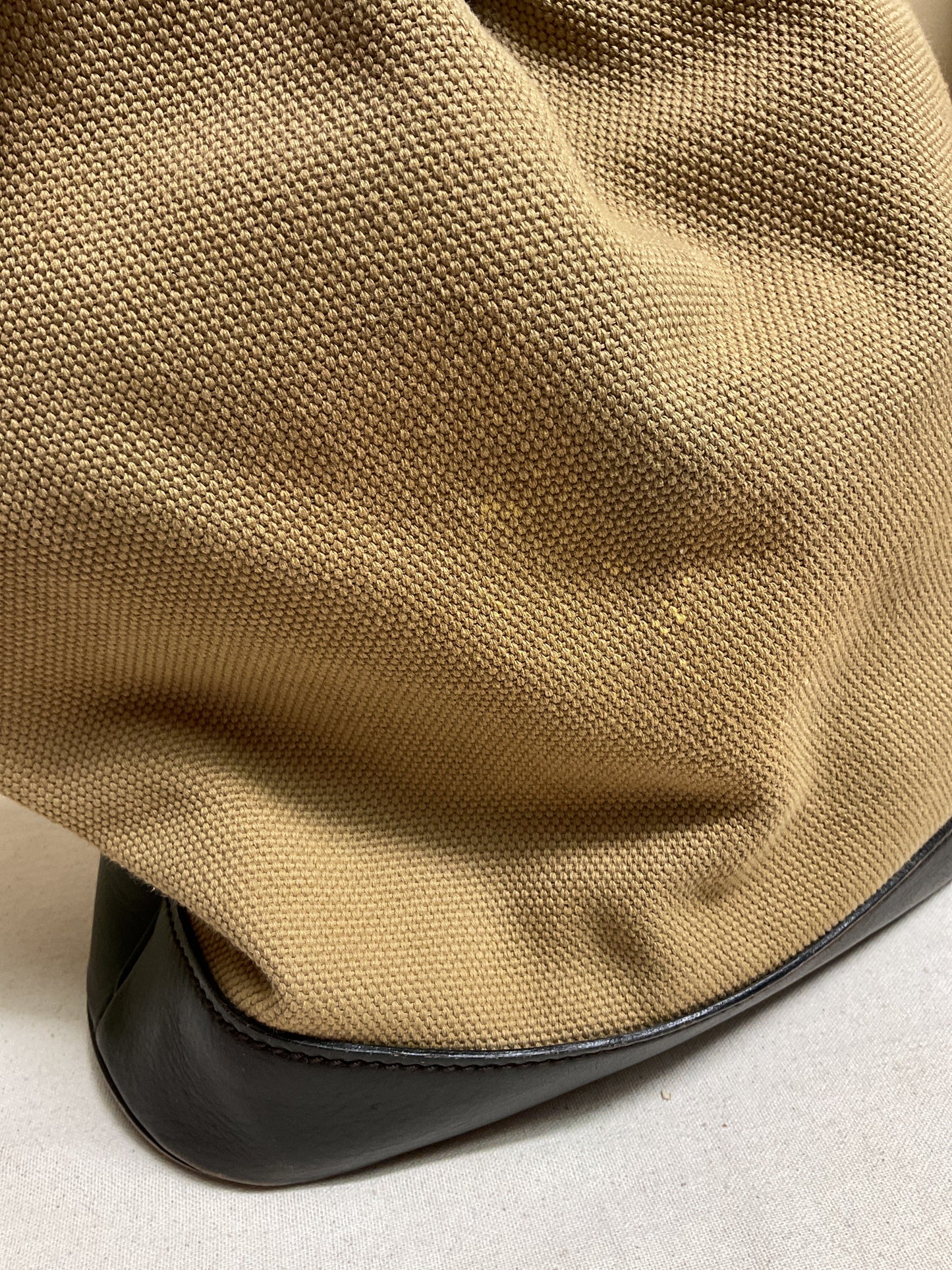 Handbag Luxury Designer By Gucci In Brown & Tan, Size:Large