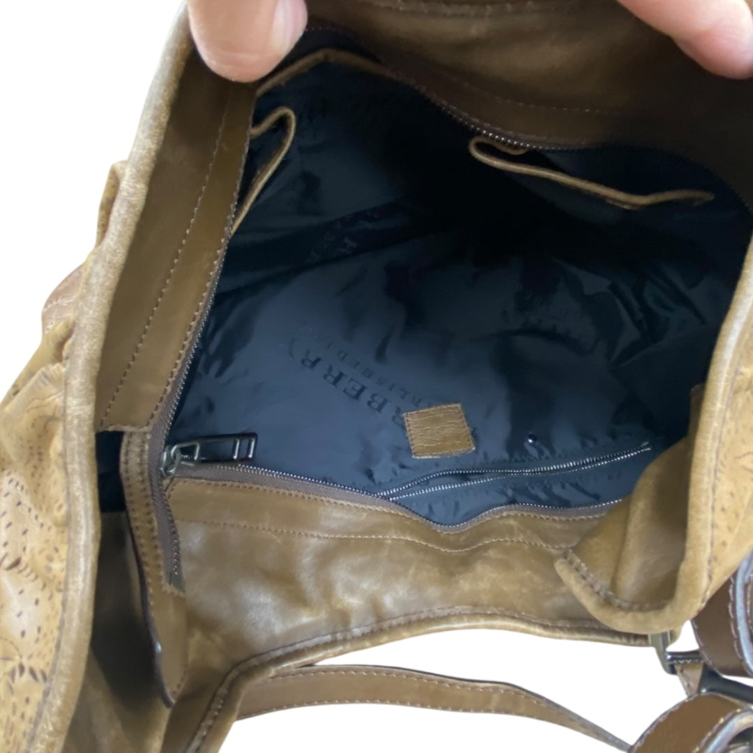 Handbag Luxury Designer By Burberry In Brown, Size:Large