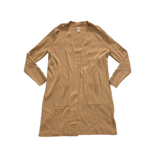Sweater Cardigan By Chicos In Tan, Size:Mp