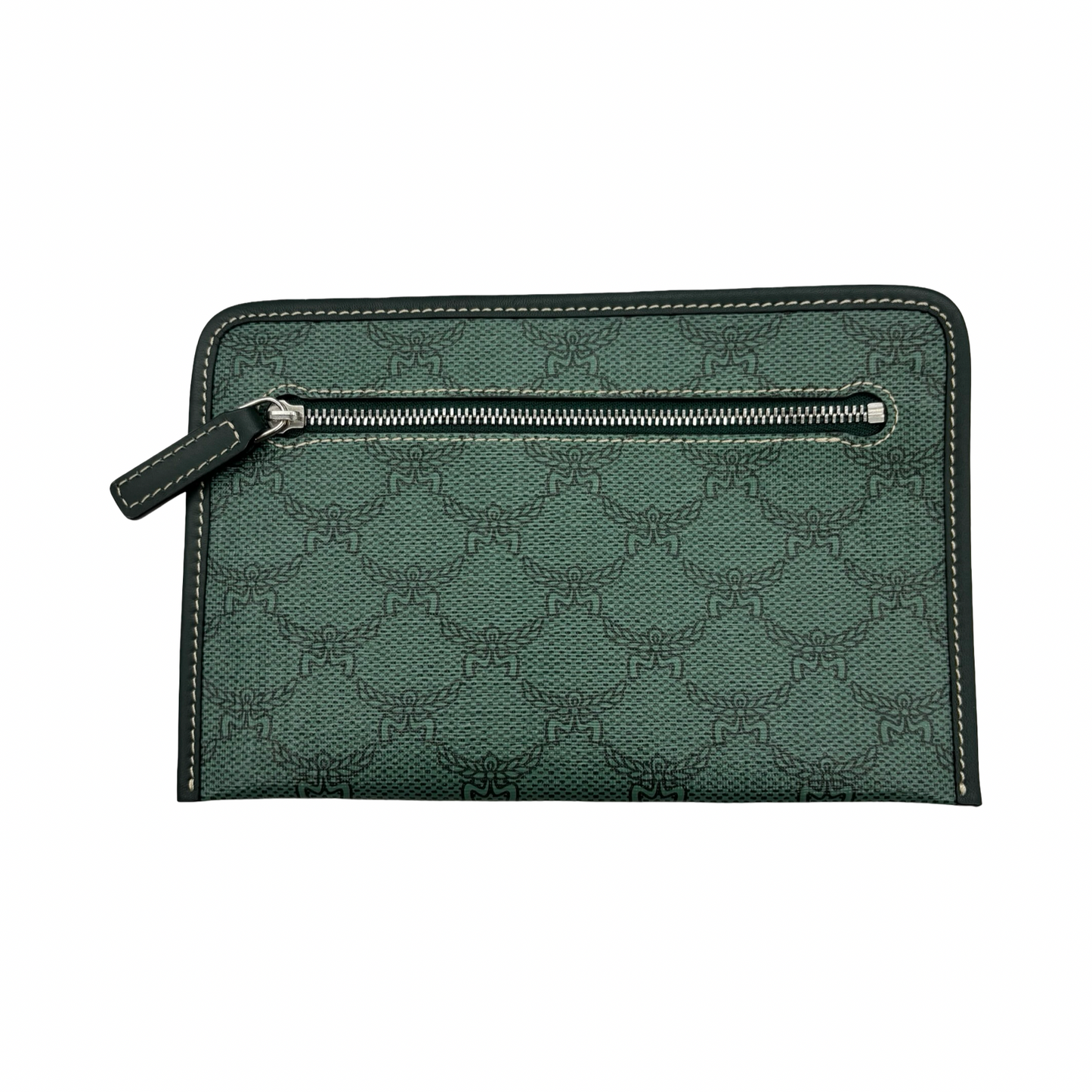 Wristlet Luxury Designer By Mcm In Green, Size:Medium