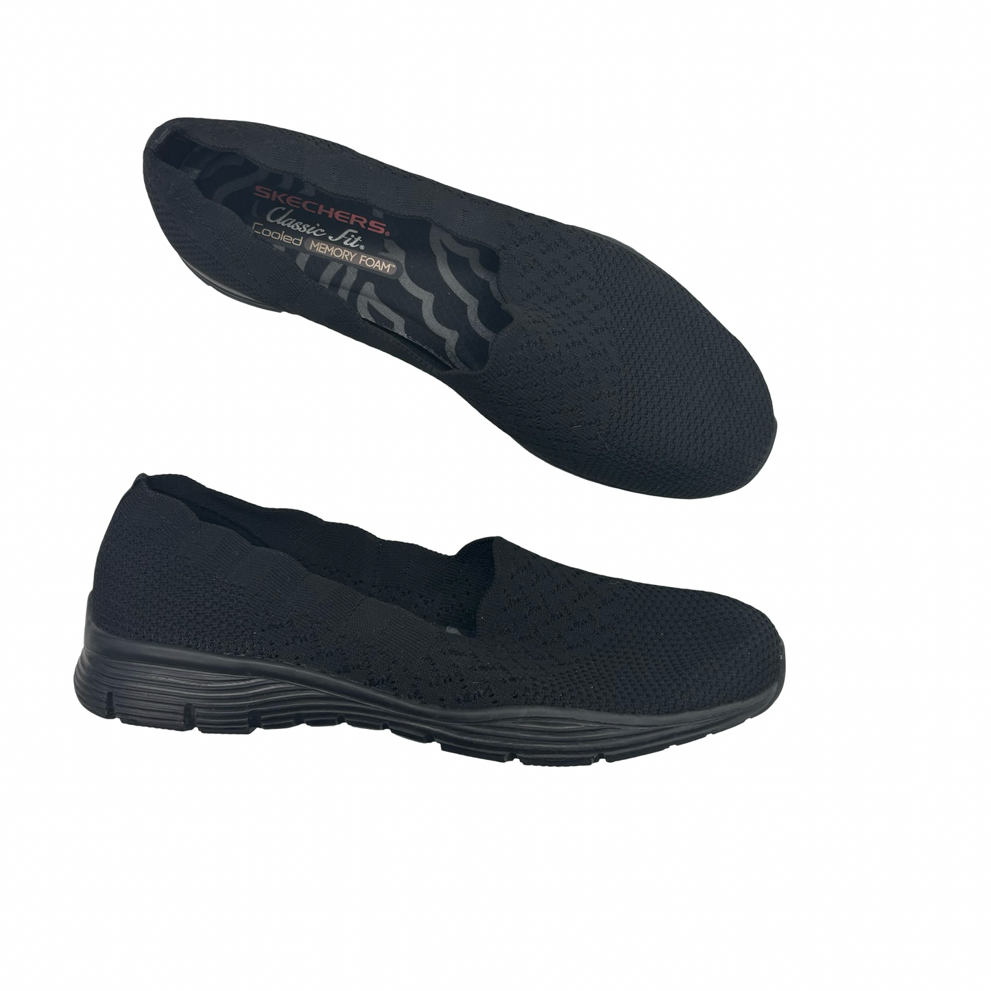 Shoes Flats By Skechers In Black, Size:9.5