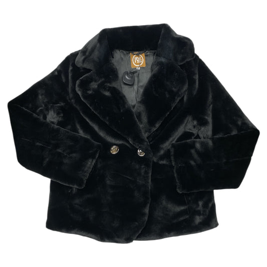 Coat Faux Fur & Sherpa By Cmc In Black, Size:S