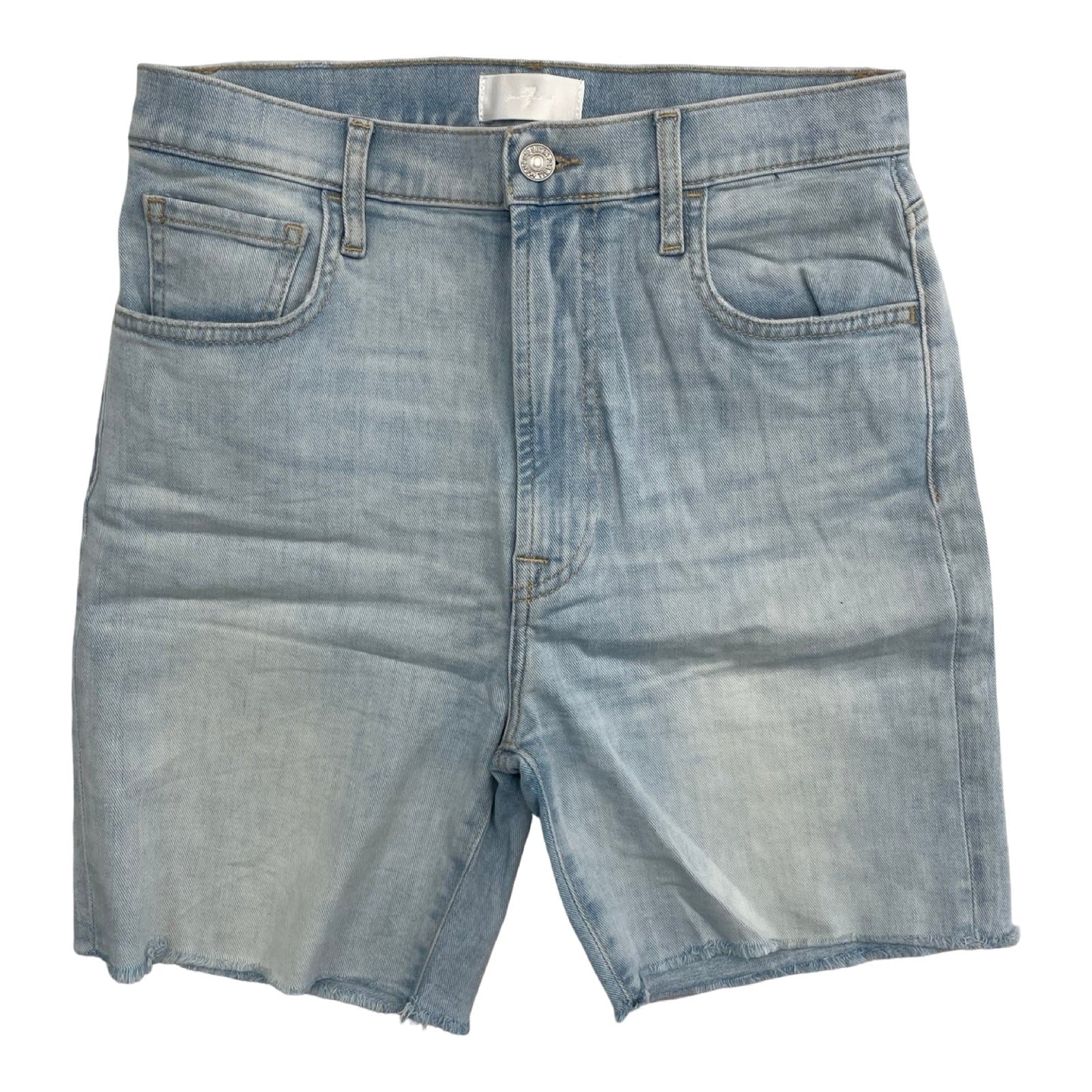 Shorts By 7 For All Mankind In Blue Denim, Size:6