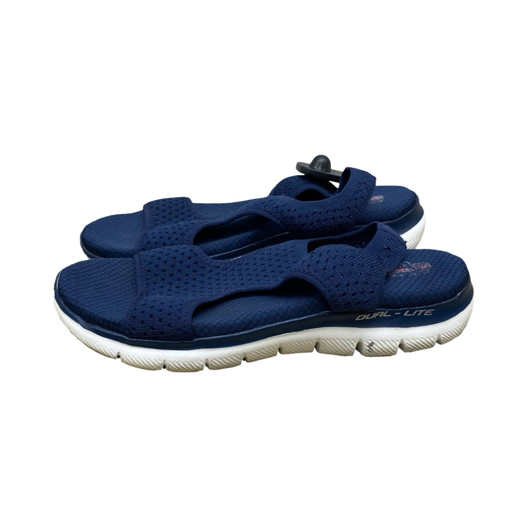 Sandals Flats By Skechers In Navy, Size:7