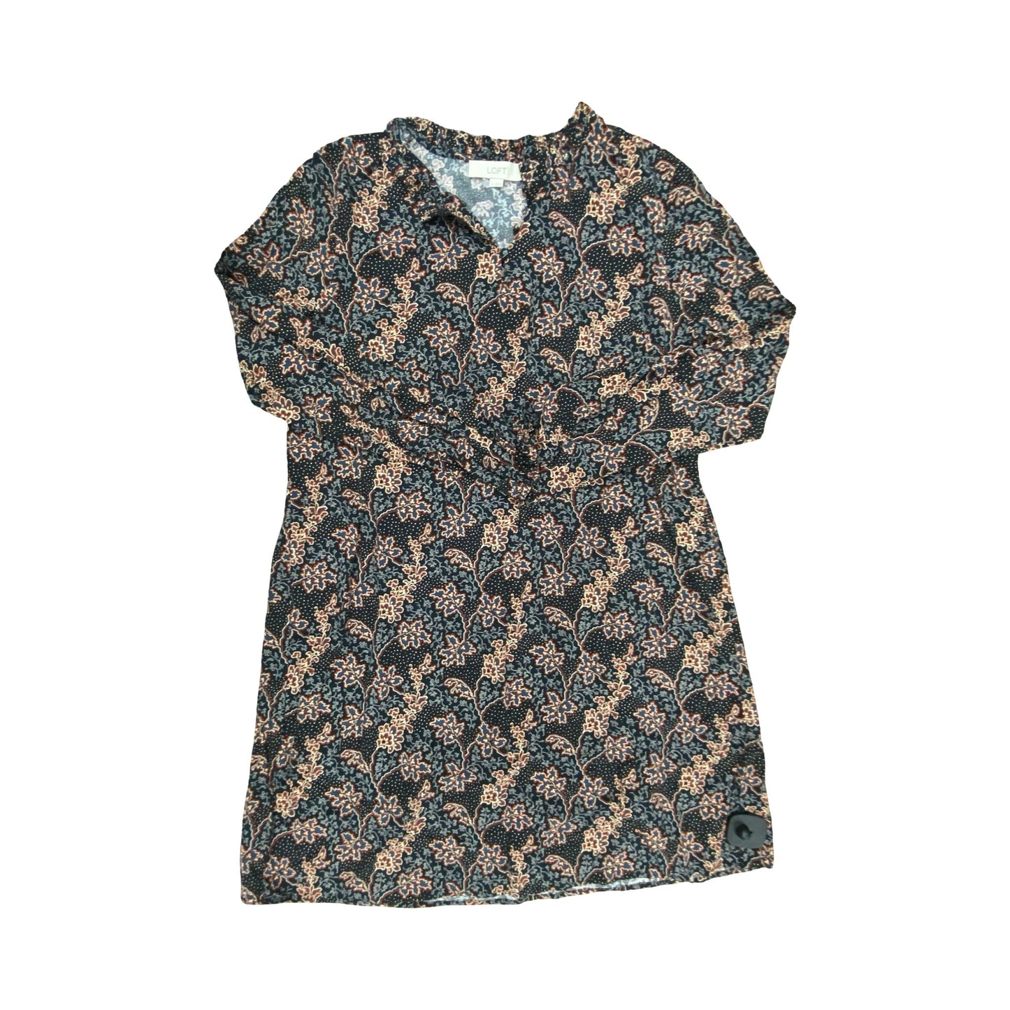 Dress Casual Midi By Loft In Multi, Size:M