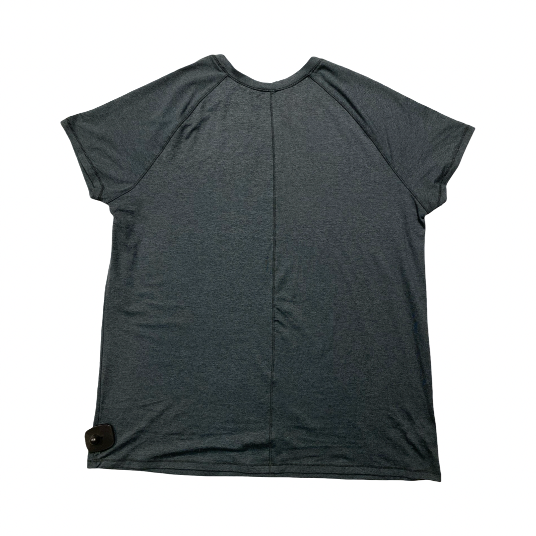Athletic Top Ss By Eddie Bauer In Grey, Size:L
