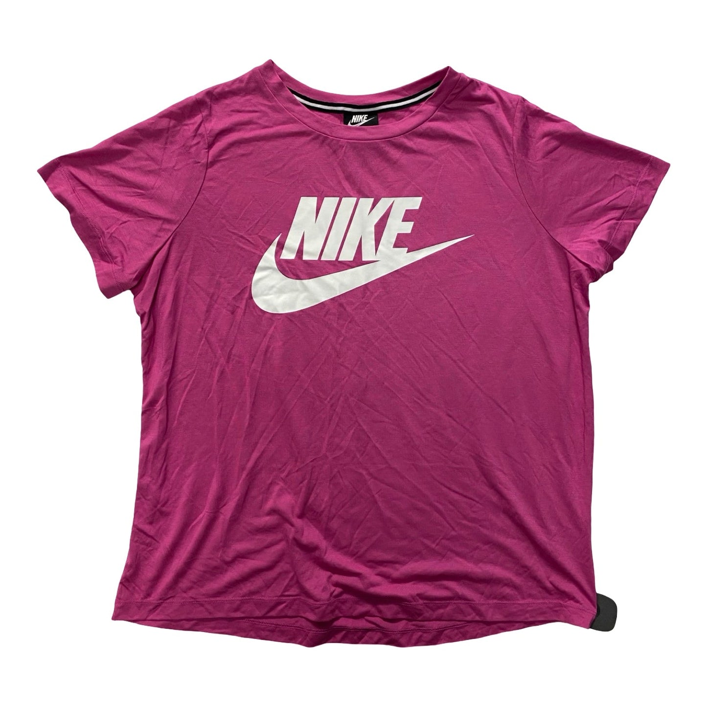 Athletic Top Ss By Nike In Pink, Size:Xl