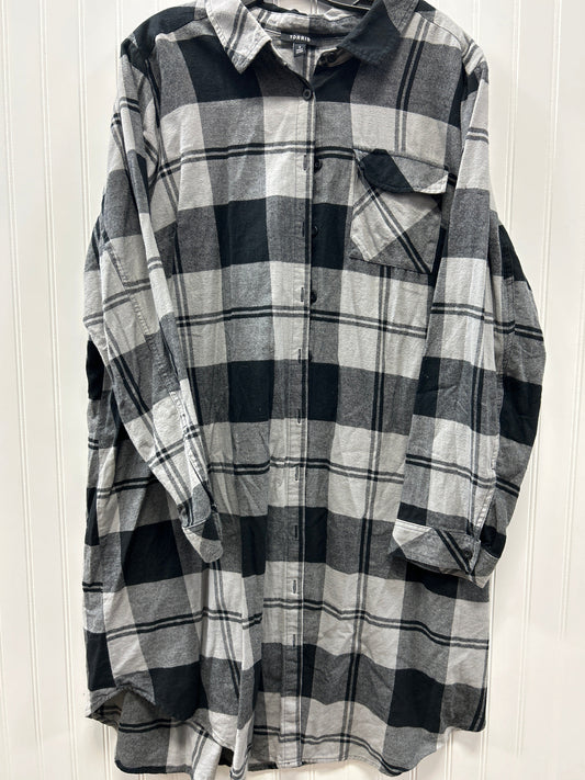 Dress Casual Midi By Torrid In Grey, Size:3