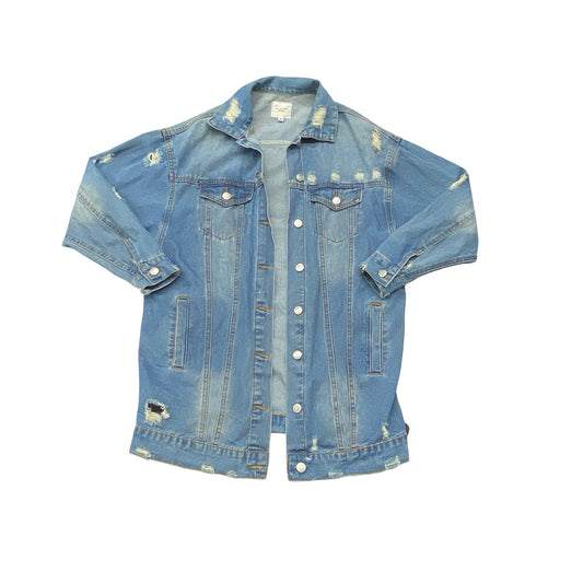Jacket Denim By Active Usa In Blue, Size:S