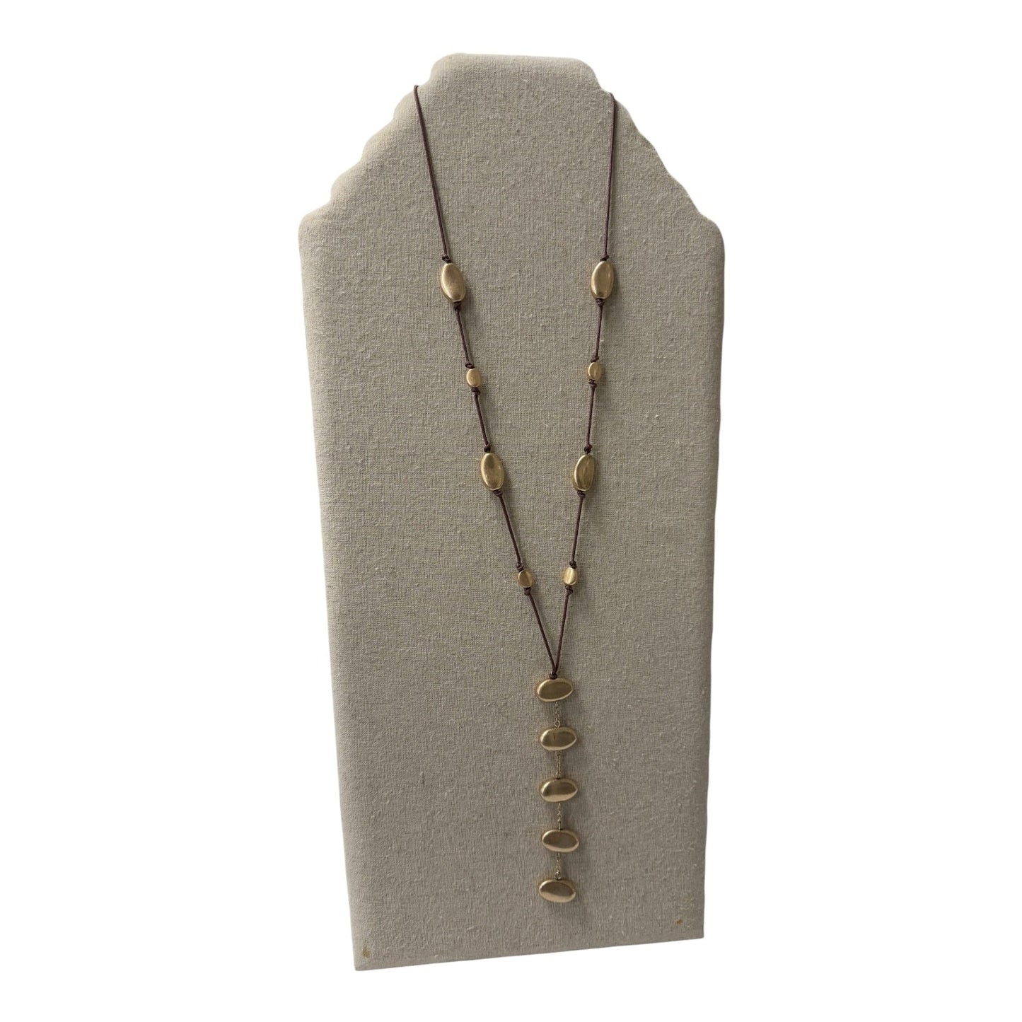 Necklace Lariat & Y-Drop By Cme In Gold