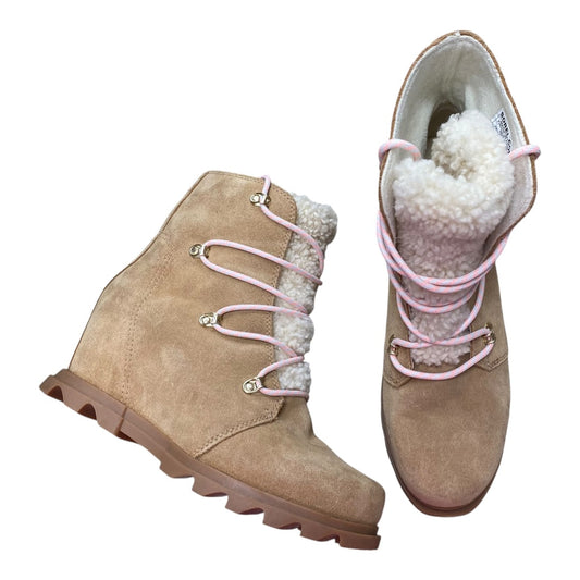 Boots Designer By Sorel In Brown & Cream, Size:10