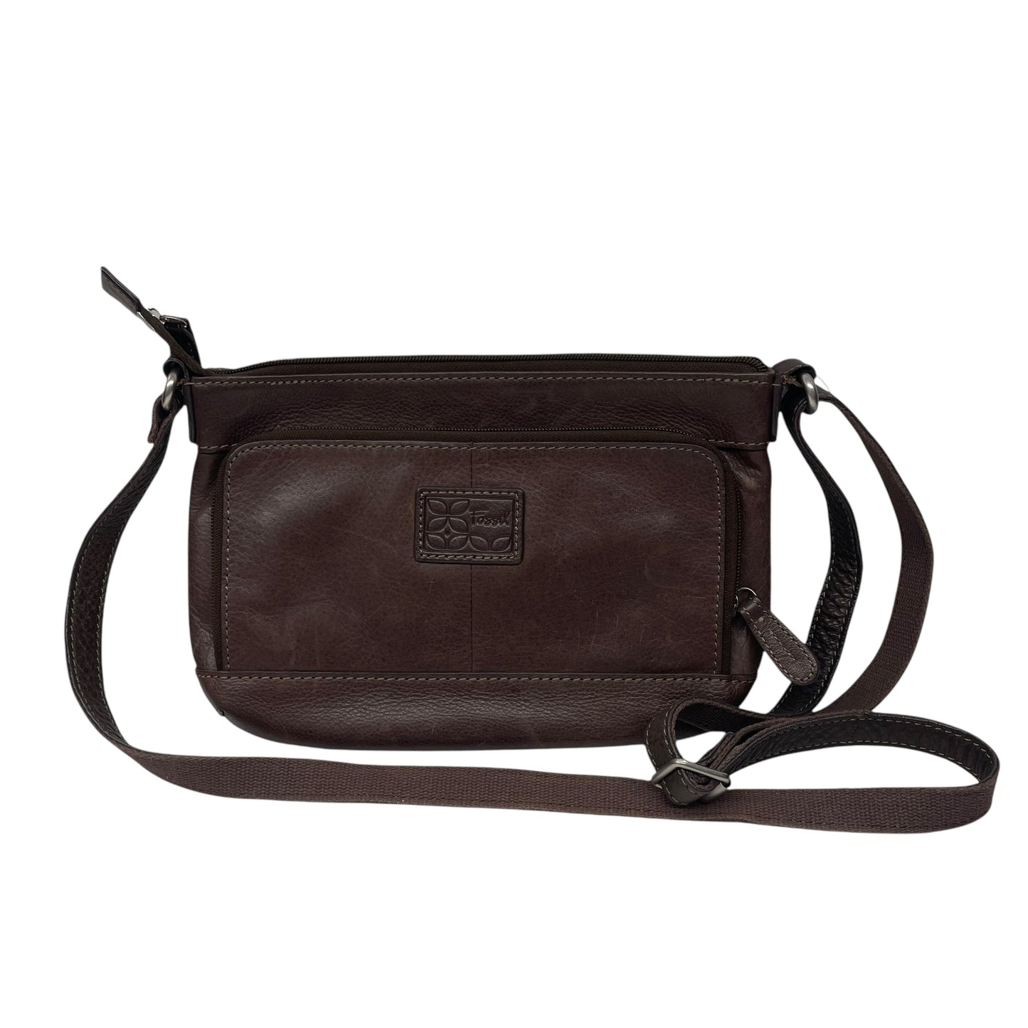 Crossbody Leather By Fossil In Brown