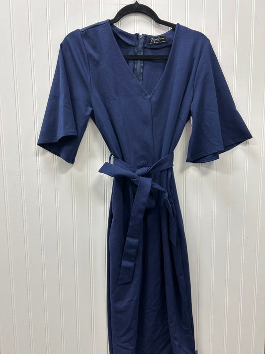 Dress Casual Midi By Clothes Mentor In Navy, Size:L