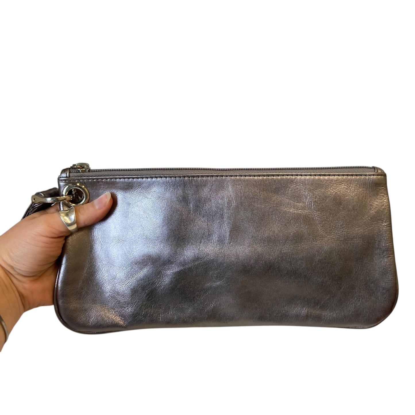 Clutch By Hobo Intl In Silver, Size:Medium