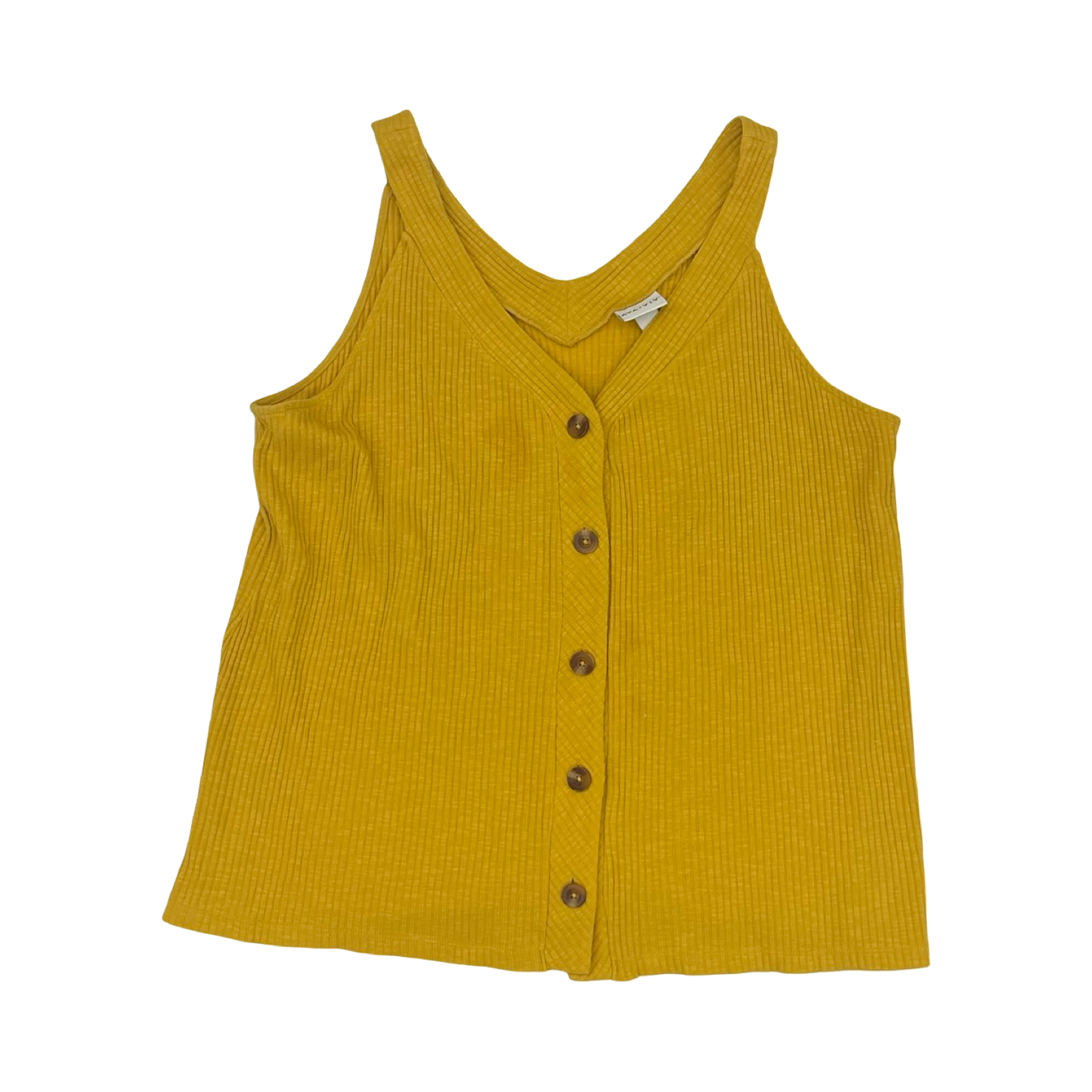 Tank Top By Ava & Viv In Yellow, Size:1X
