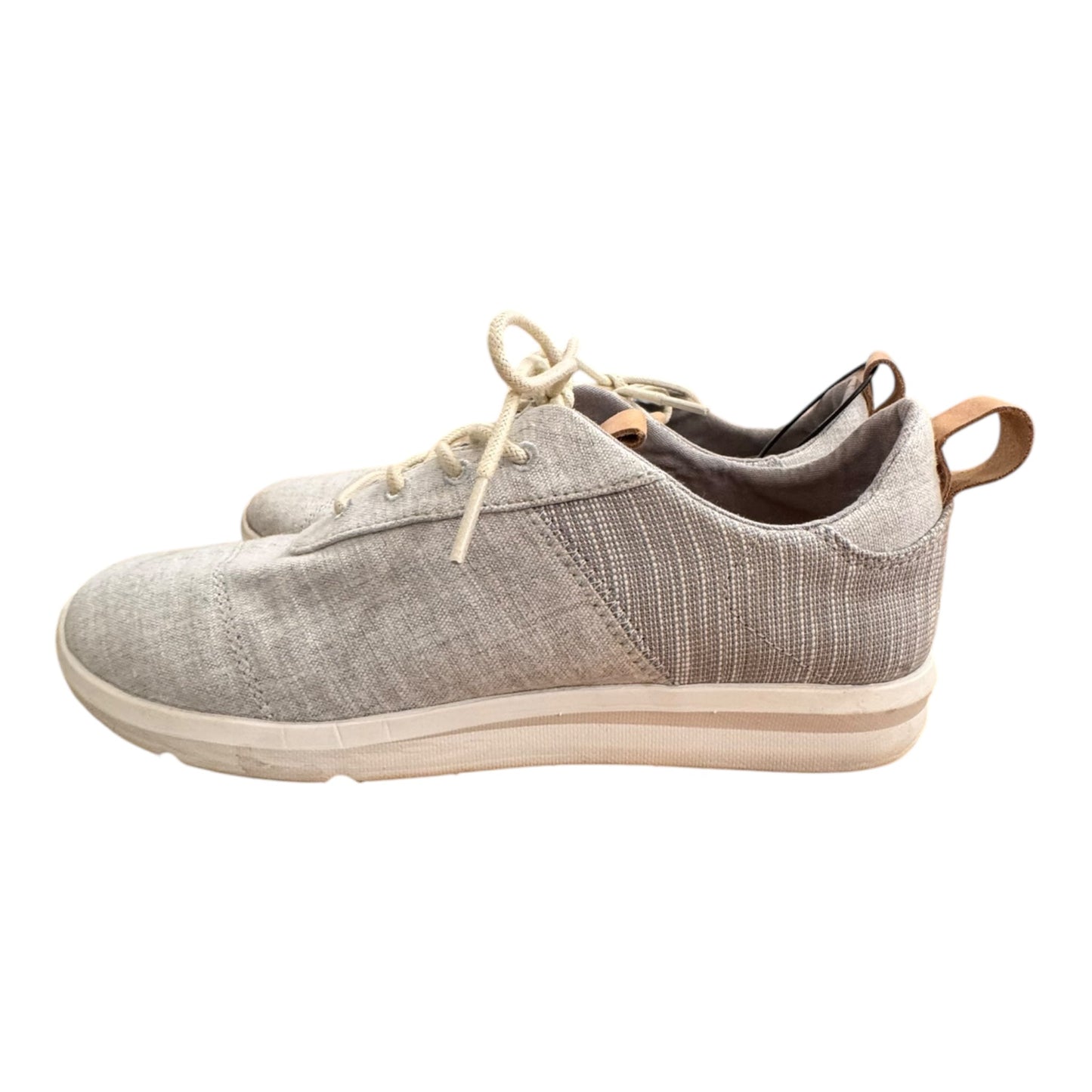 Shoes Sneakers By Toms In Grey & White, Size:9