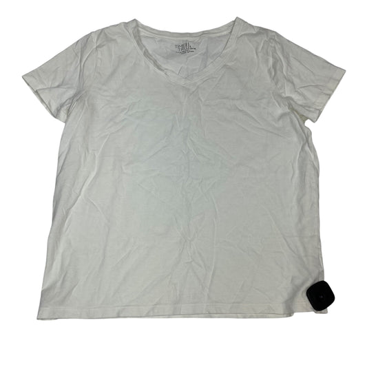 Top Ss Basic By Time And Tru In Cream, Size:L