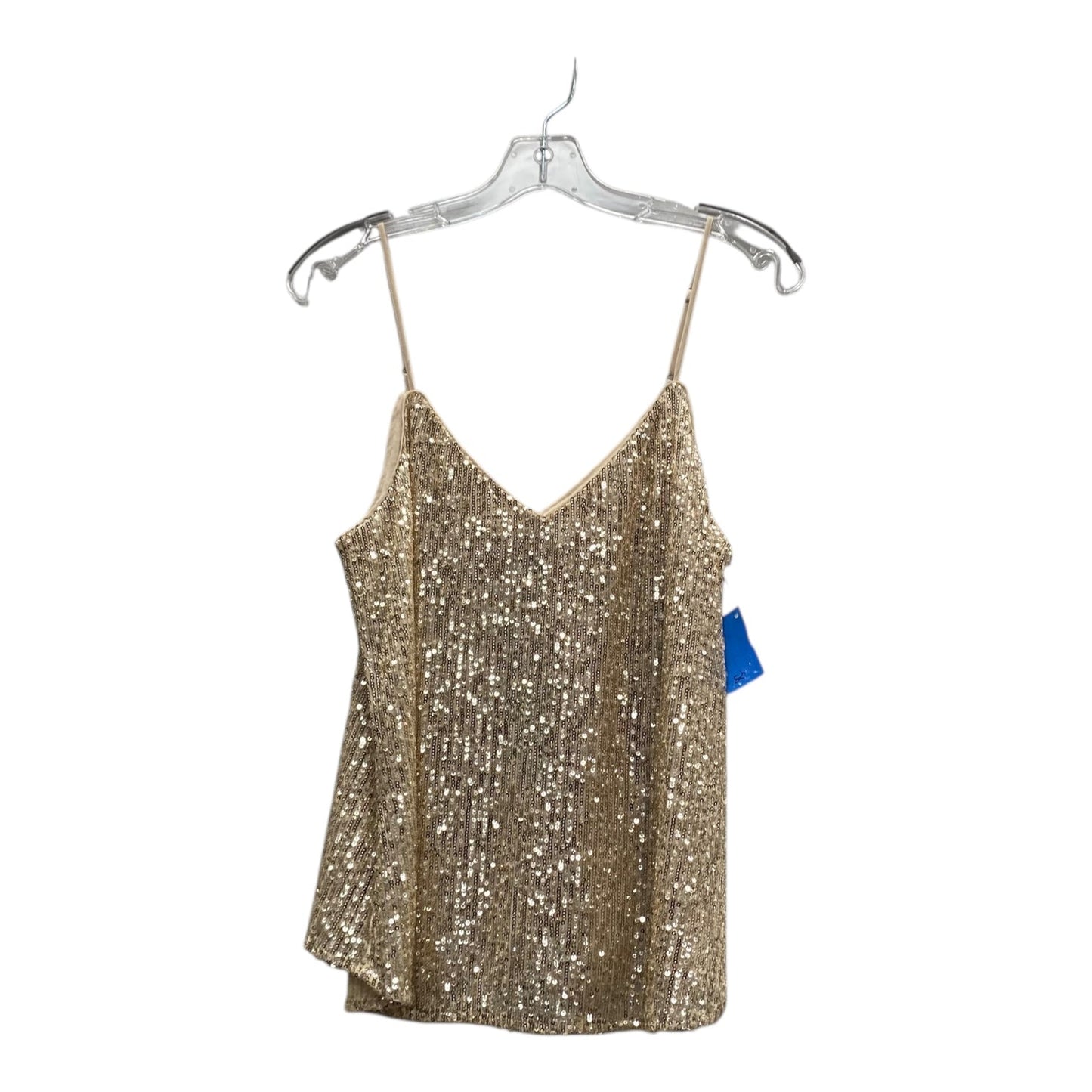 Top Sleeveless By Banana Republic In Gold, Size:S