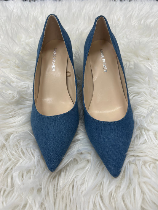 Shoes Heels Kitten By Marc Fisher In Blue, Size:6.5