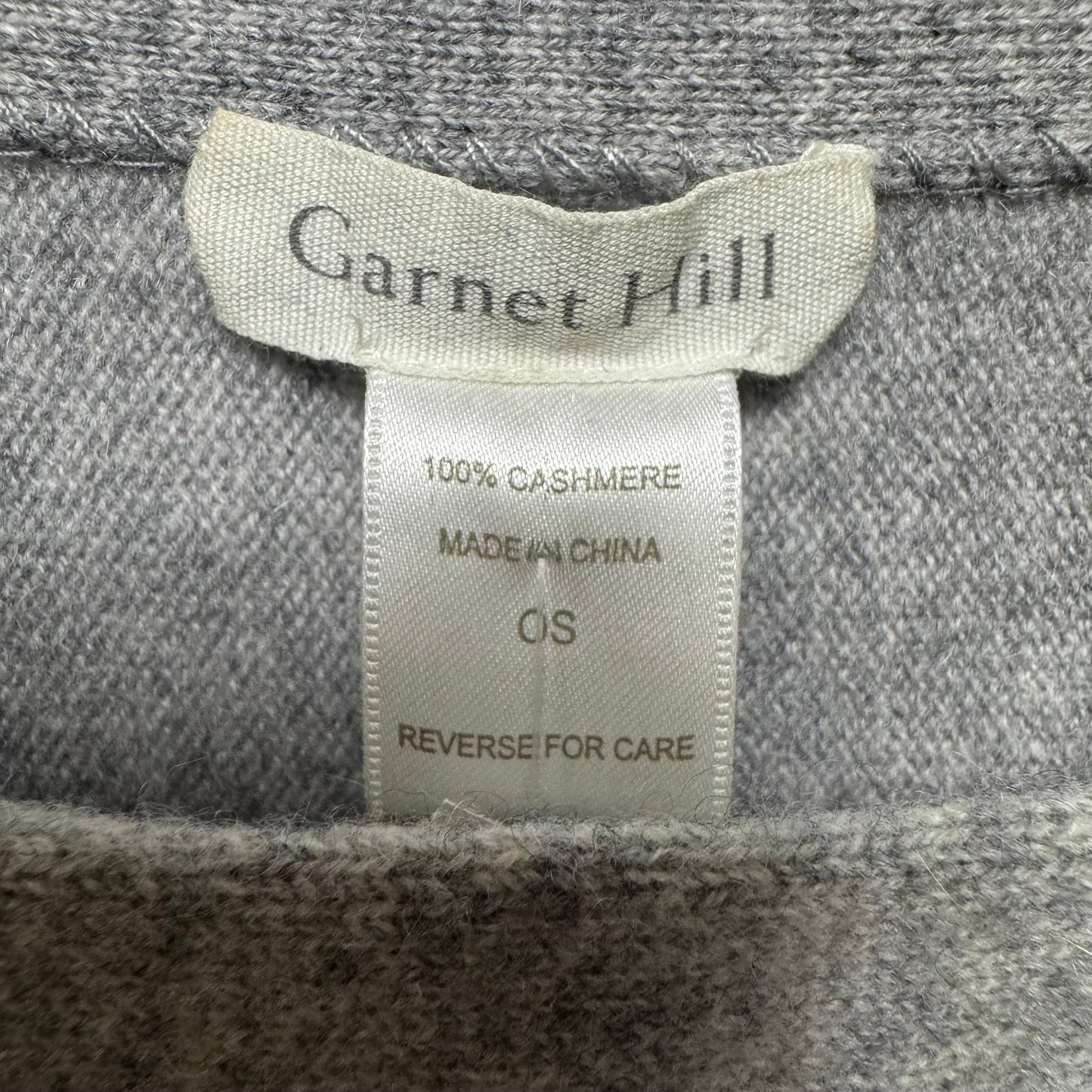 Poncho Cashmere By Garnet Hill In Grey, Size: Osfm