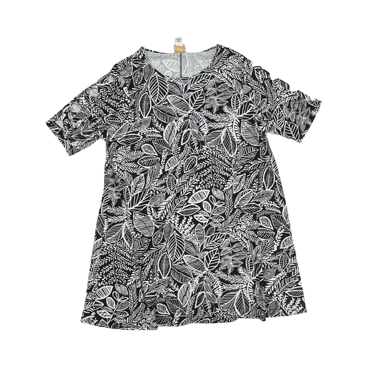 Dress Casual Short By Ruby Rd In Black & White, Size:2X