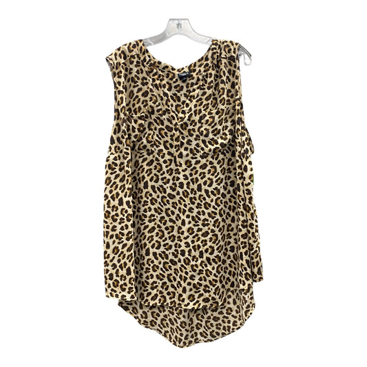 Top Sleeveless By Torrid In Animal Print, Size:1X