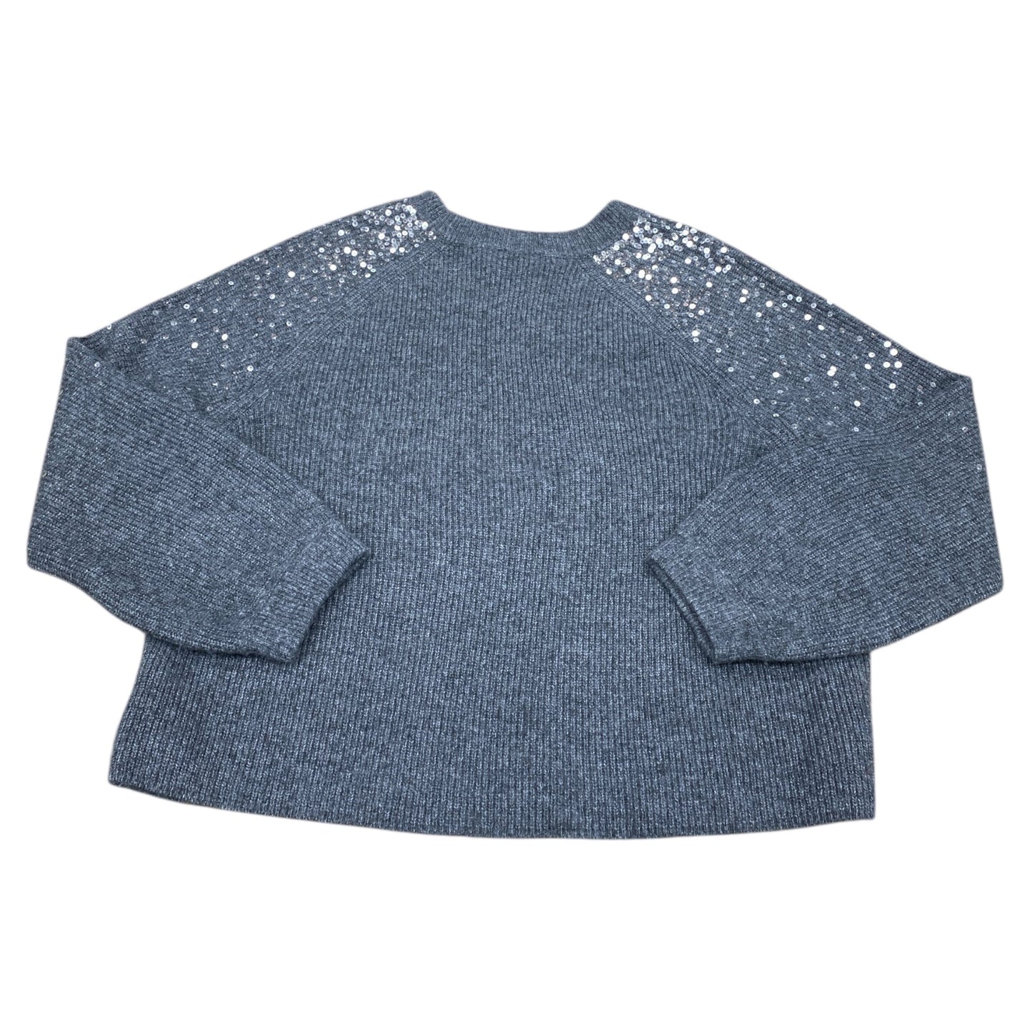 Sweater By Vince Camuto In Grey & Silver, Size:L