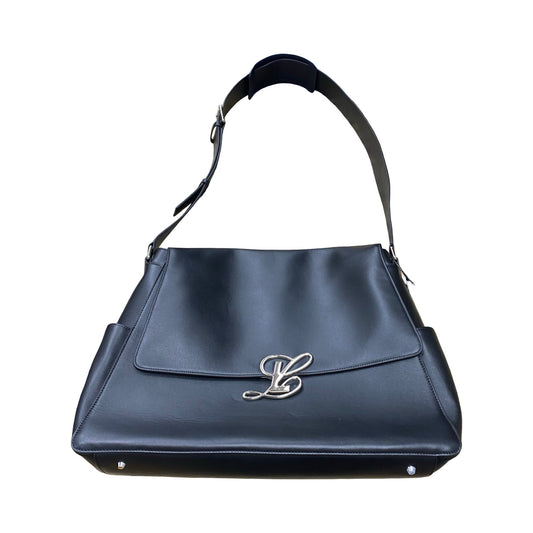 Handbag Designer By Luar In Black, Size:Large