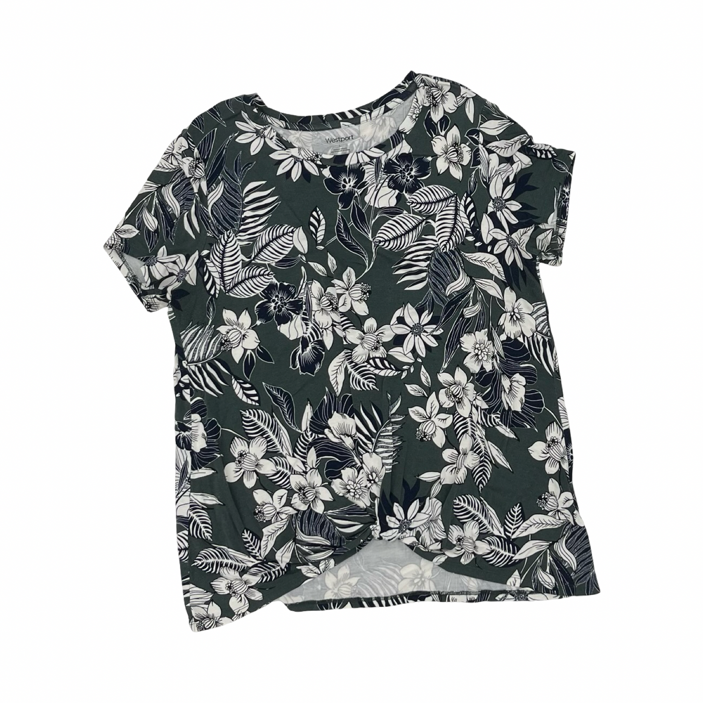 Top Ss By Westport In Floral Print, Size:L