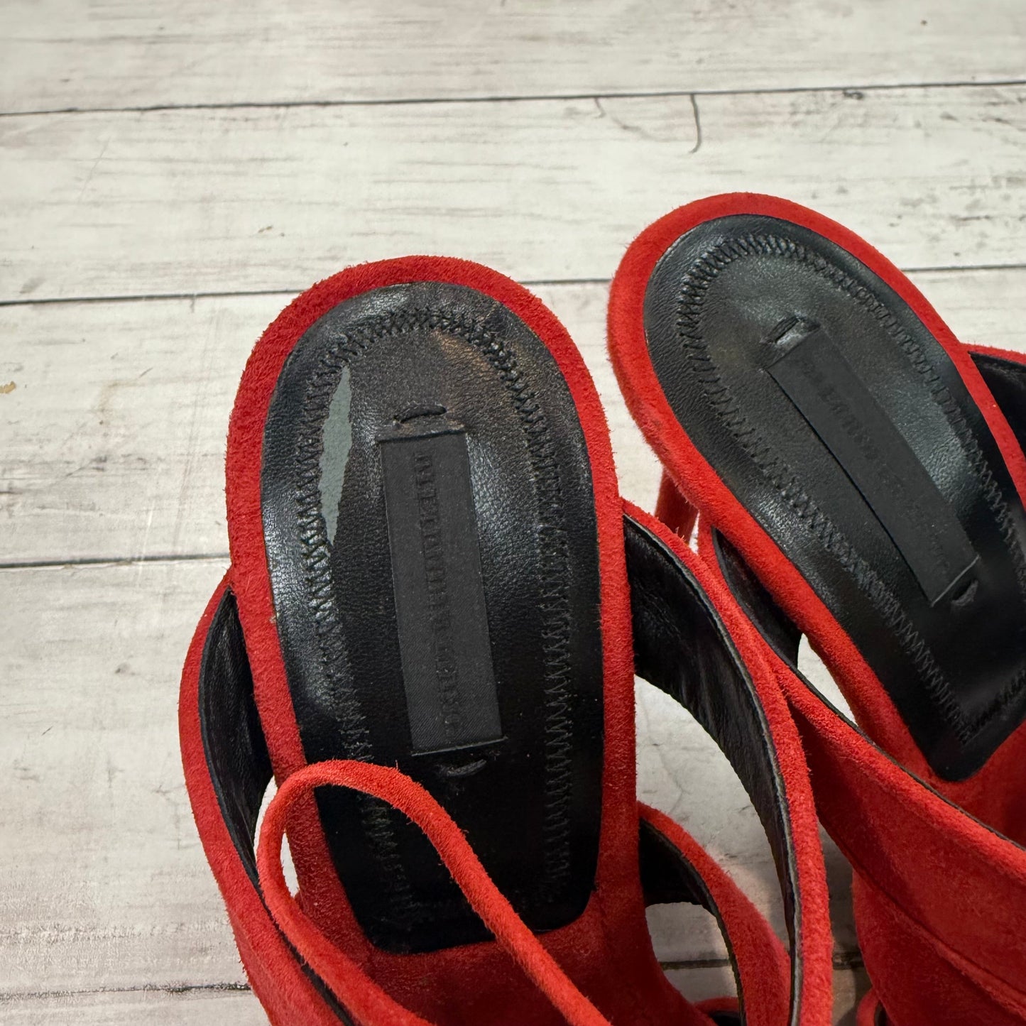 Shoes Luxury Designer By Alexander Wang In Red, Size: 8