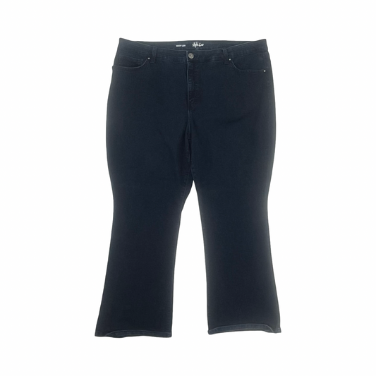Jeans Boot Cut By Style And Company In Blue Denim, Size:22