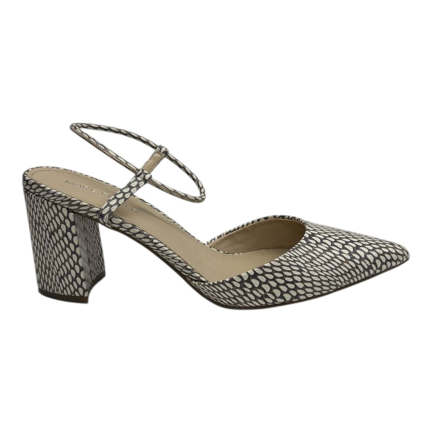 Shoes Heels Kitten By Marc Fisher In Snakeskin Print, Size:7.5