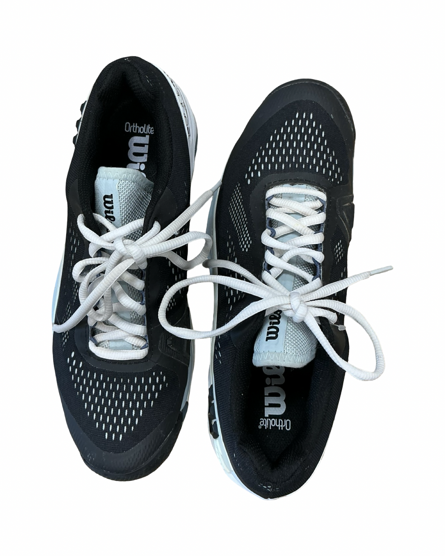 Shoes Athletic By Clothes Mentor In Black & White, Size:9.5