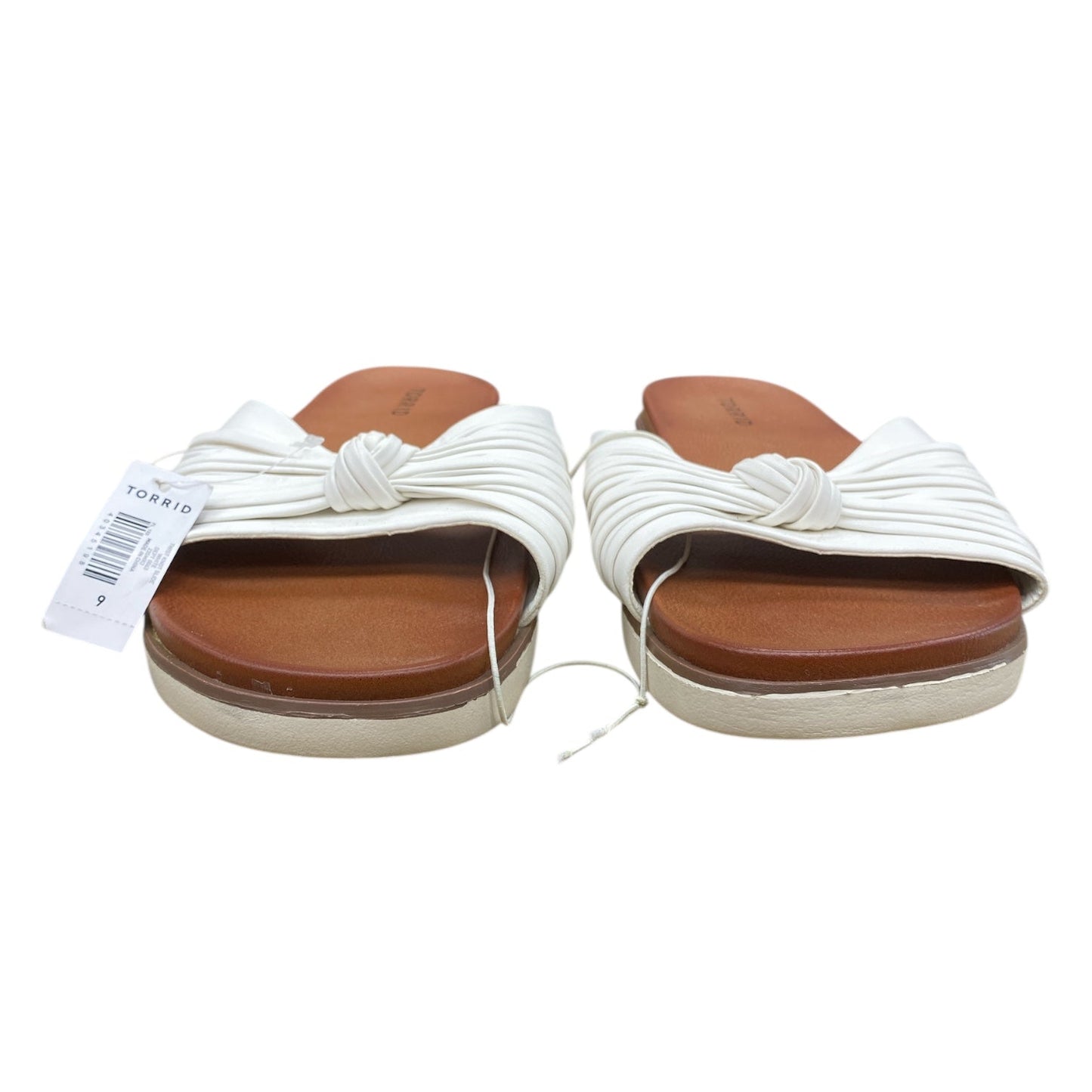 Sandals Flats By Torrid In White, Size:9