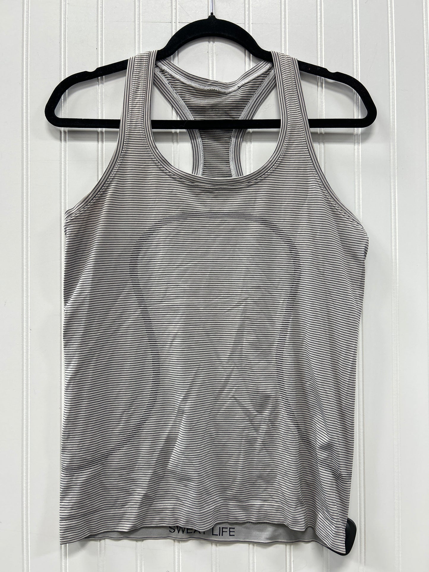 Athletic Tank Top By Lululemon In Grey, Size:8