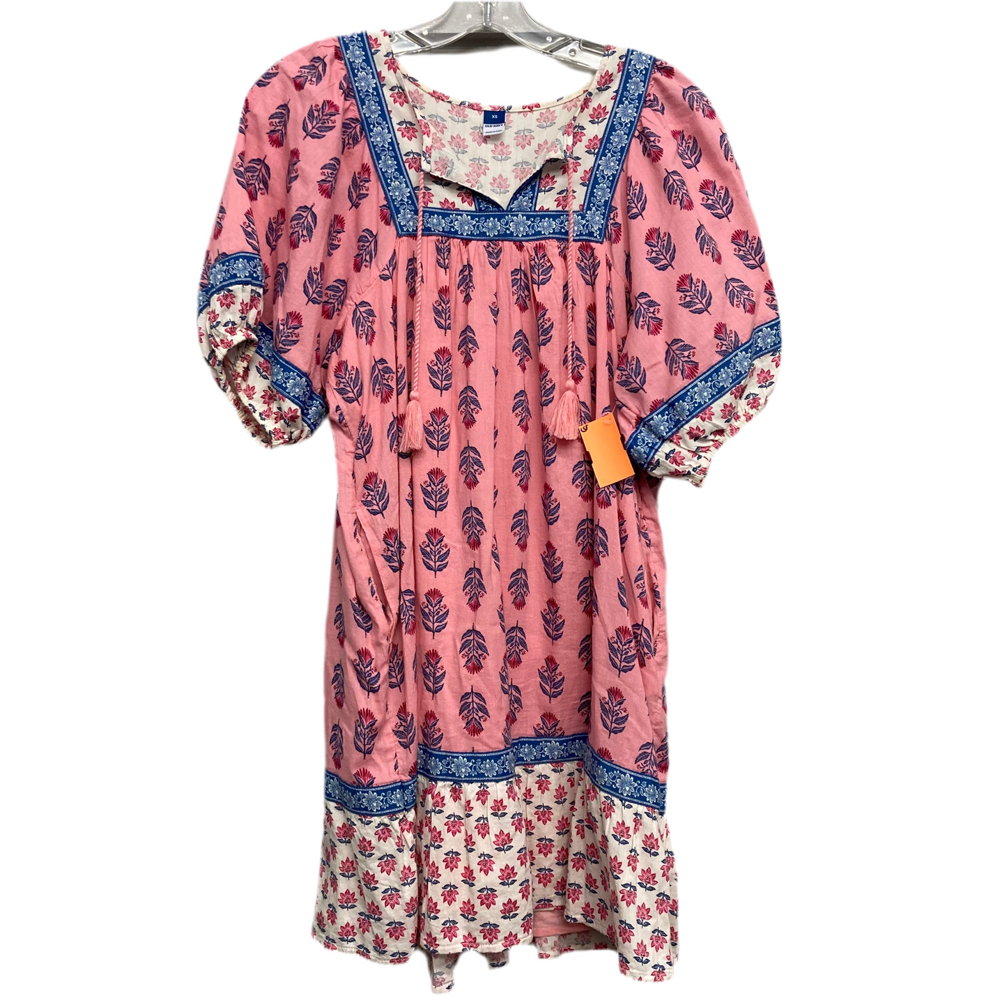 Dress Casual Short By Old Navy In Blue & Pink, Size:Xs