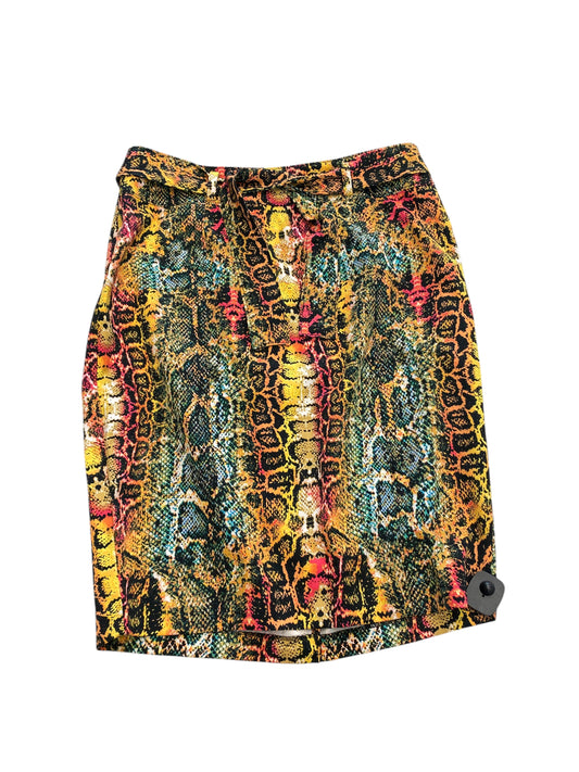 Skirt Mini & Short By New York And Co In Snakeskin Print, Size:1X