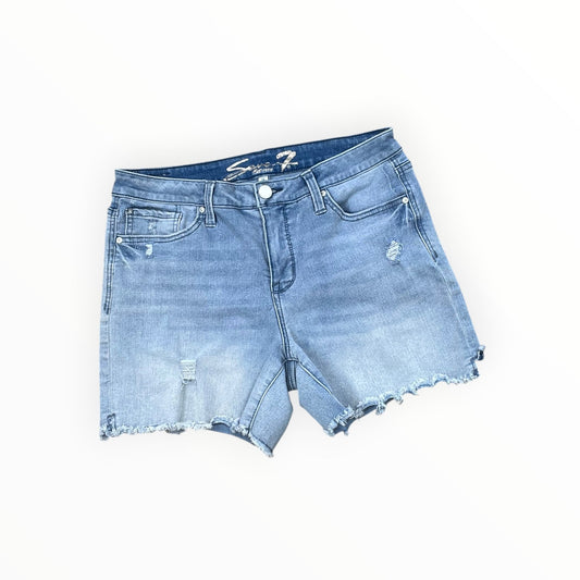 Shorts By Seven 7 In Blue Denim, Size:12